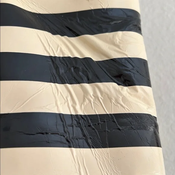 Kate Spade black and Cream Striped large Tote - Picture 6 of 16